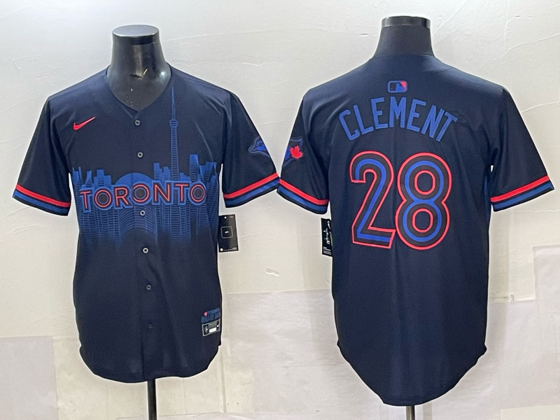 Men 2025 Toronto Blue Jays #28 Clement Blue Nike MLB Jersey 076->toronto blue jays->MLB Jersey